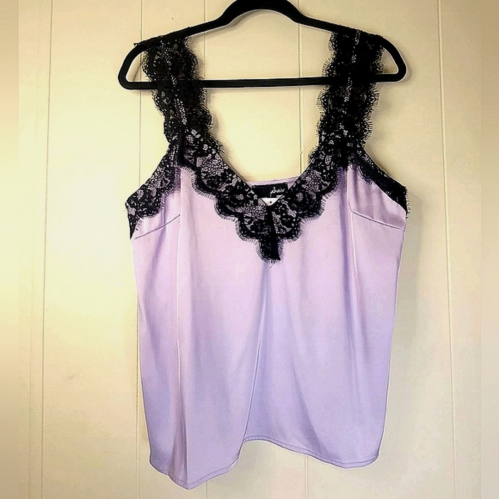 Akaiv NWT Large Night Cap Satin Camisole Purple